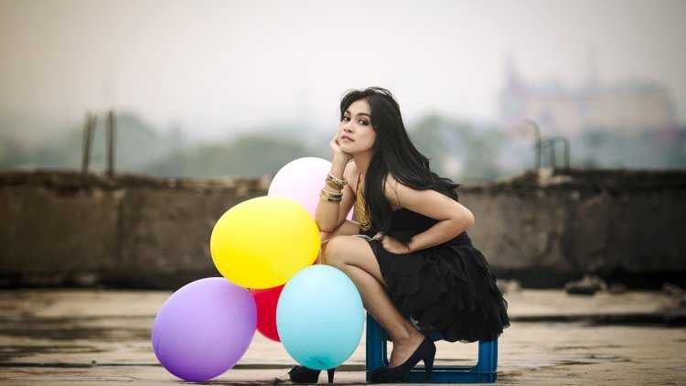 Фотосессия с воздушными шарами