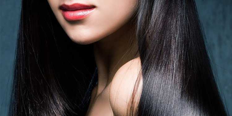 Красивые черные волосы