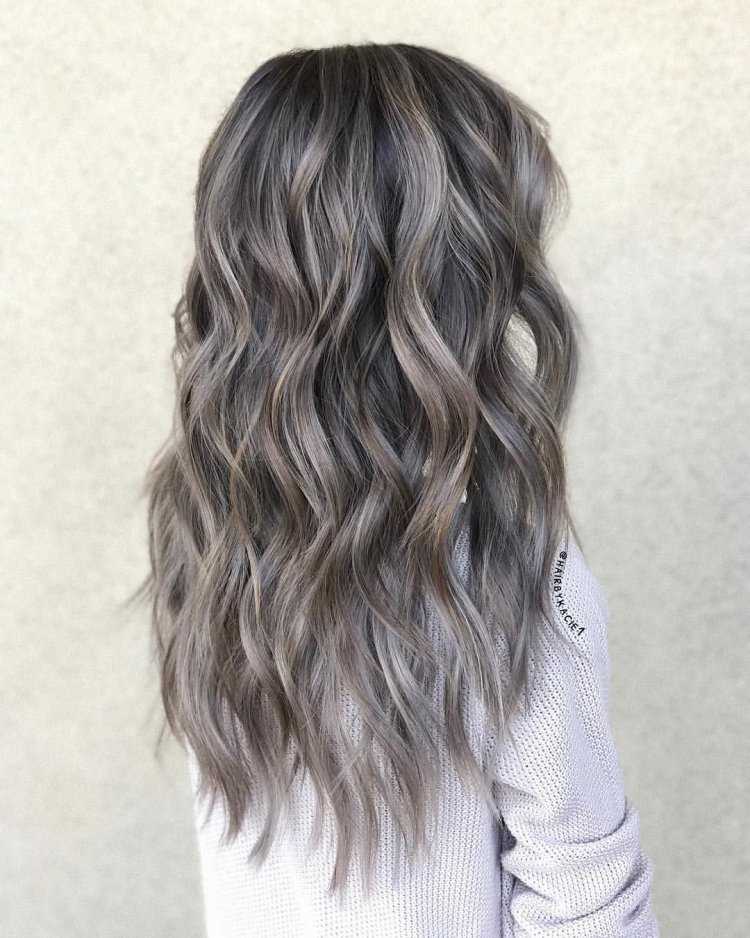 Серо коричневые волосы