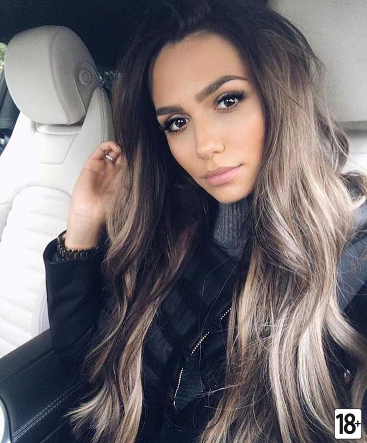 Брюнетка с пепельным оттенком