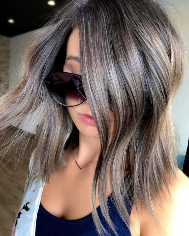 Современное окрашивание для брюнеток