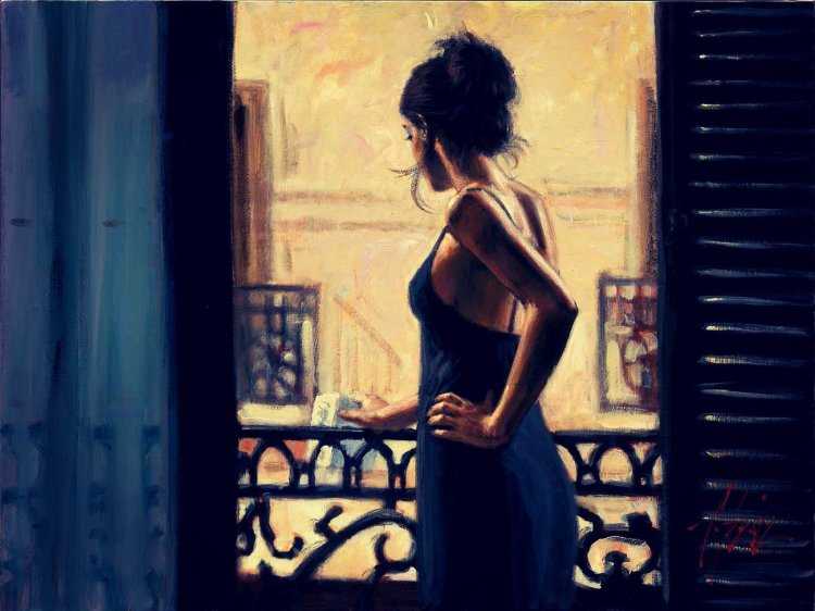 Фабиан Перез девушка на балконе