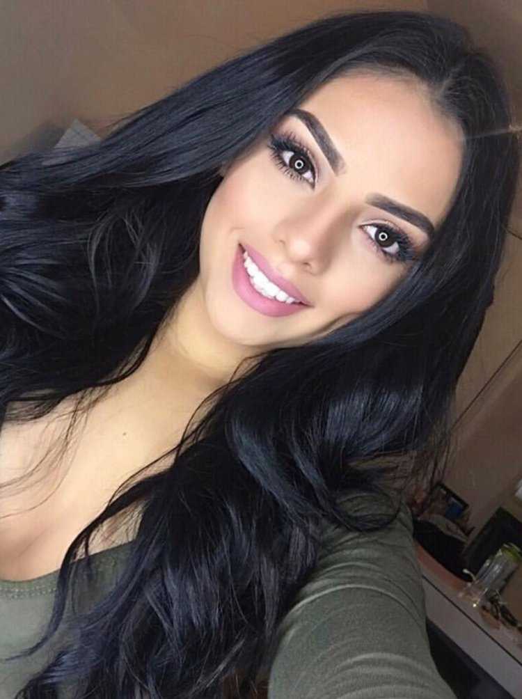 Красивые лица с черными волосами