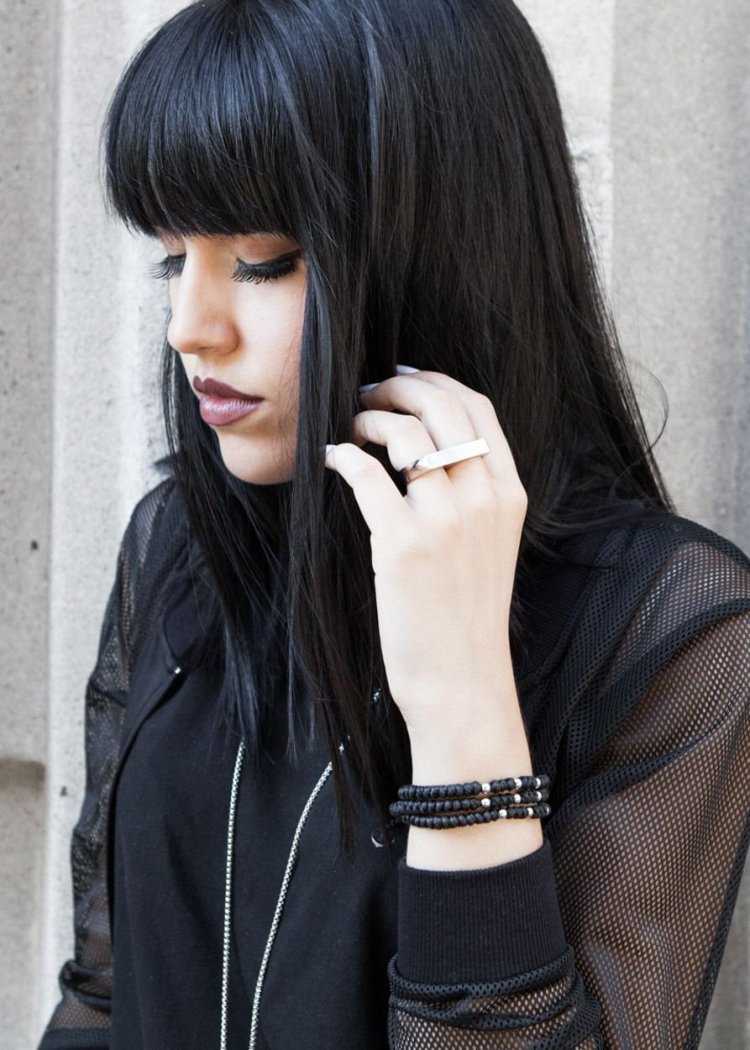 Кайли Дженнер с челкой челкой