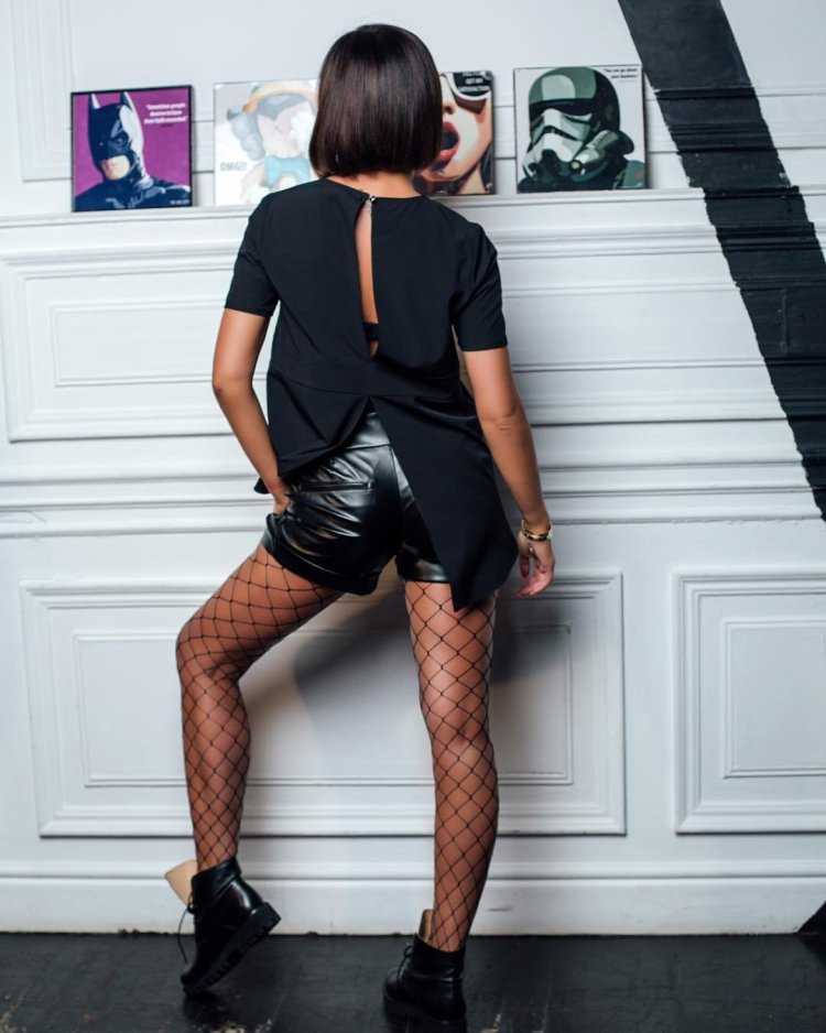 Ольга Бузова колготки в сетку