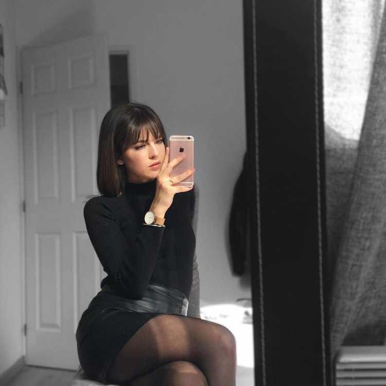 Хлоя де Баррос с челкой