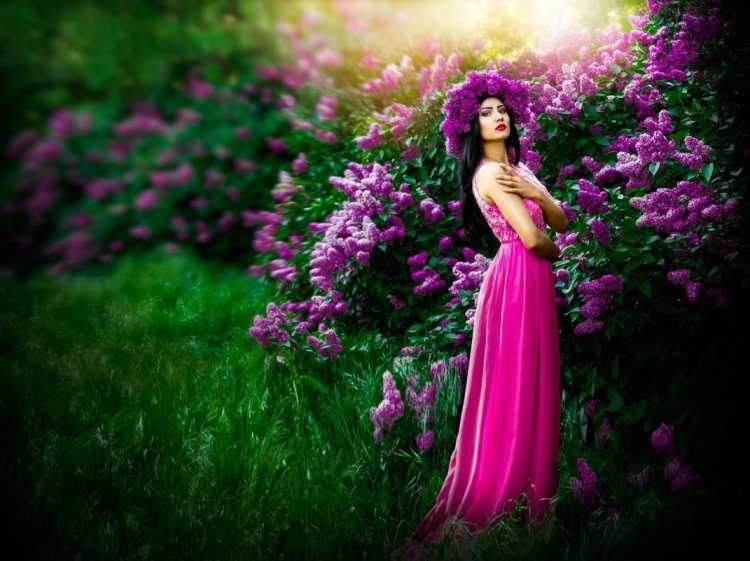 Фотосессия в сирени