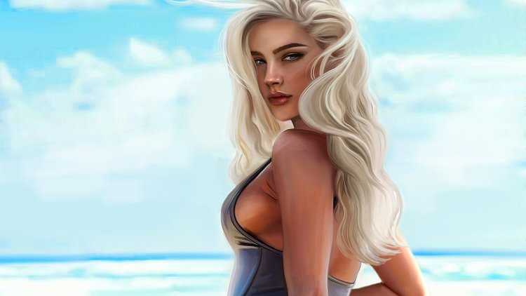 Блондинка арт