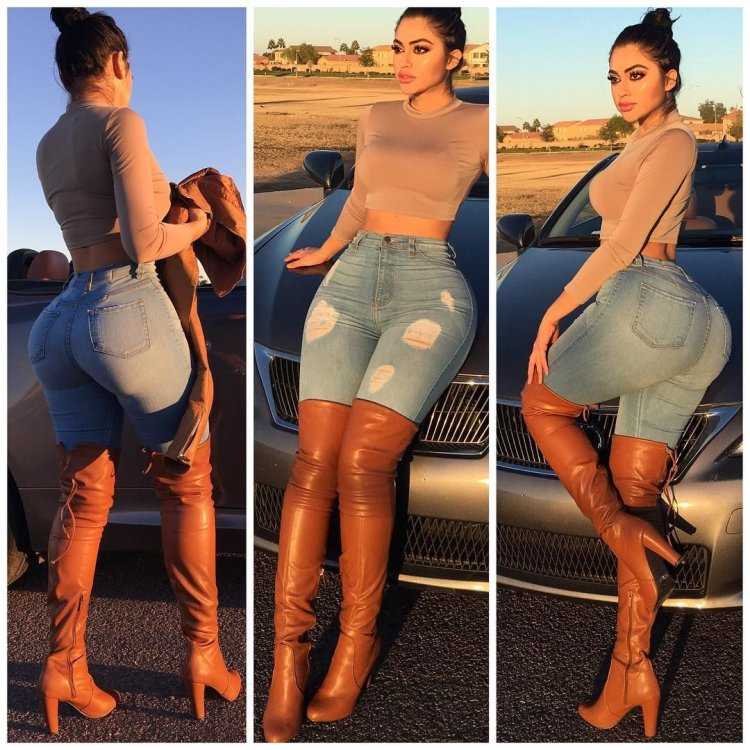 Jailyne Ojeda Ochoa в джинсах