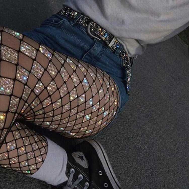 Колготки в сетку тумблер