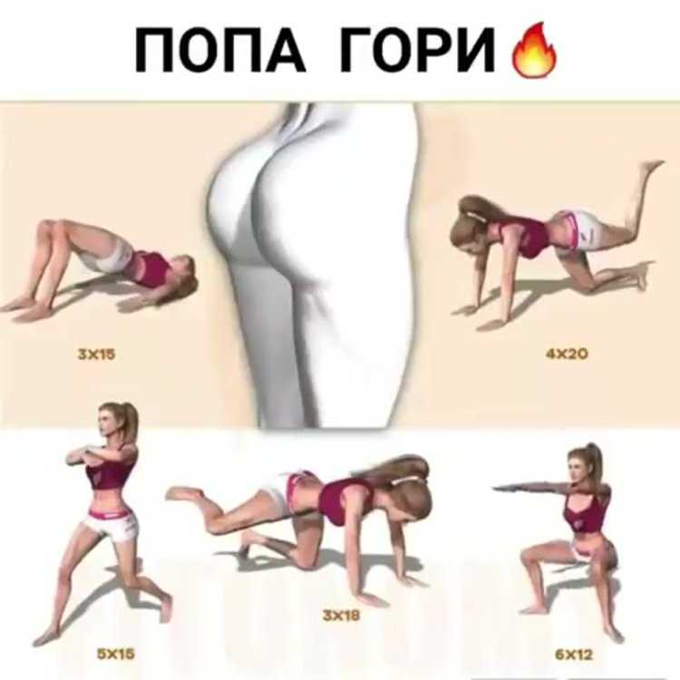 Упражнения для упругих ягодиц