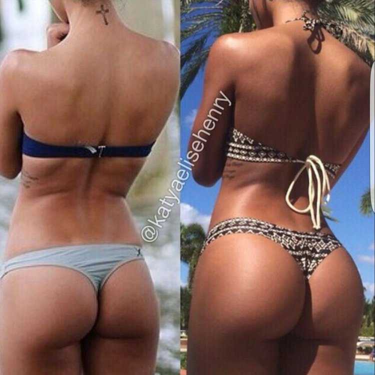 Плоская попа и накаченная