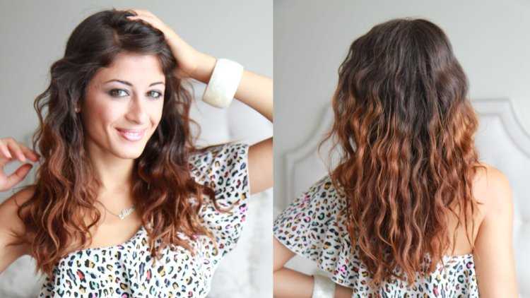 Прическа пляжный эффект