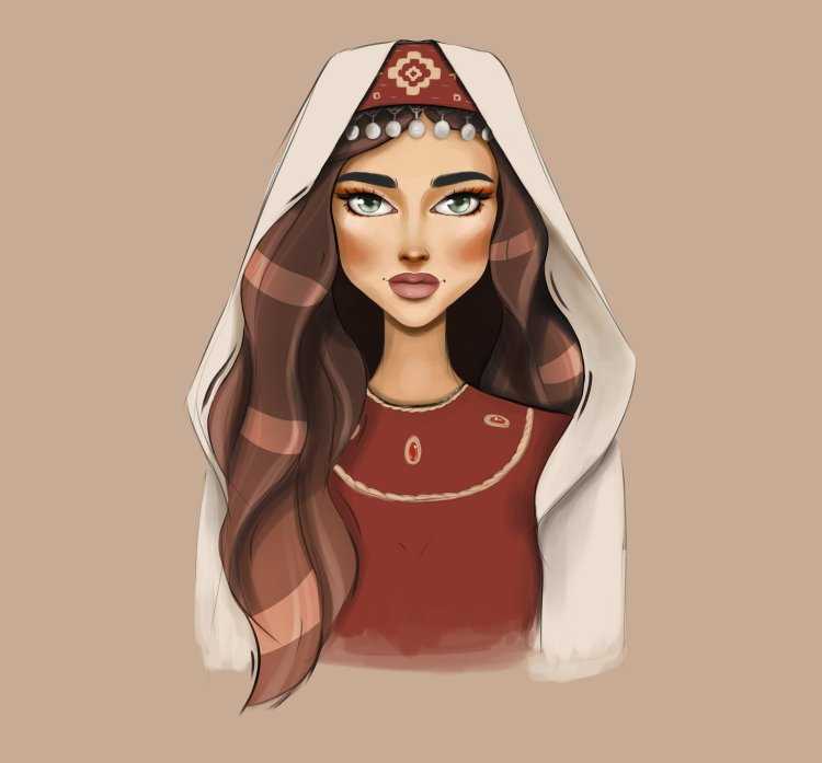 Девушка армянка арт