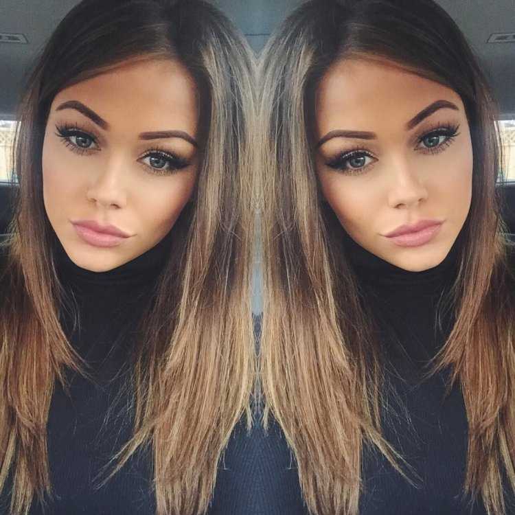 Брюнетка и русая