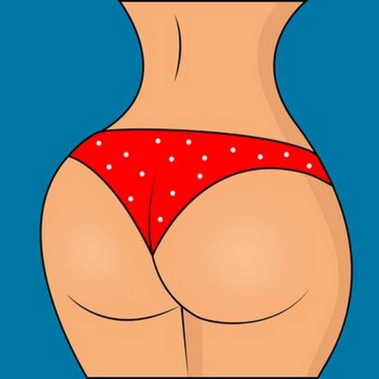 Нарисованная попа