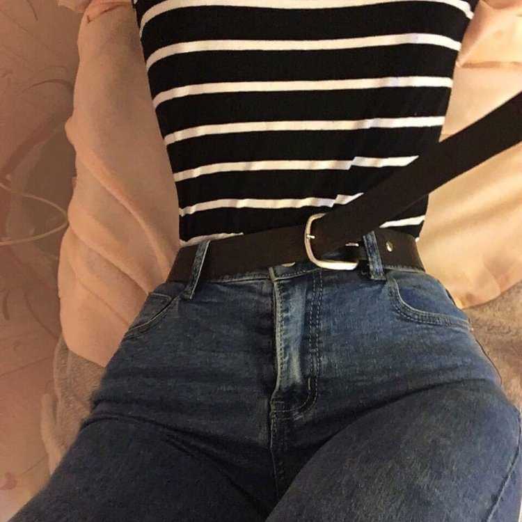 Эстетика талии в джинсах