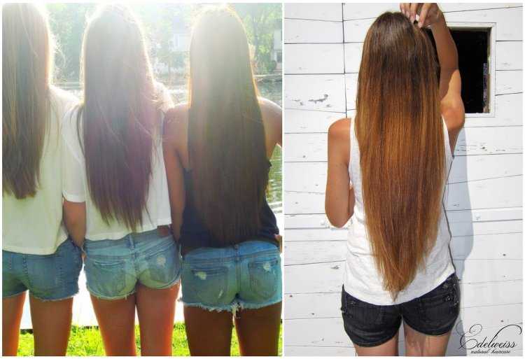 Волосы до попы