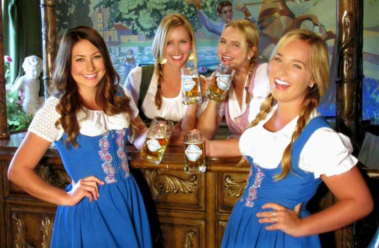 Женские причёски на Октоберфесте