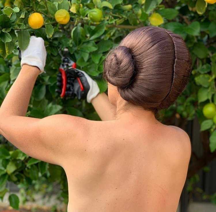 Загорать на огороде