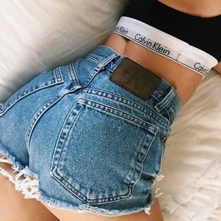 Джинсовые шорты Эстетика