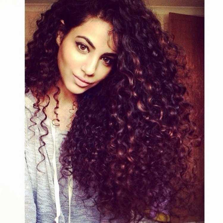 Афро кудри на длинные волосы сзади