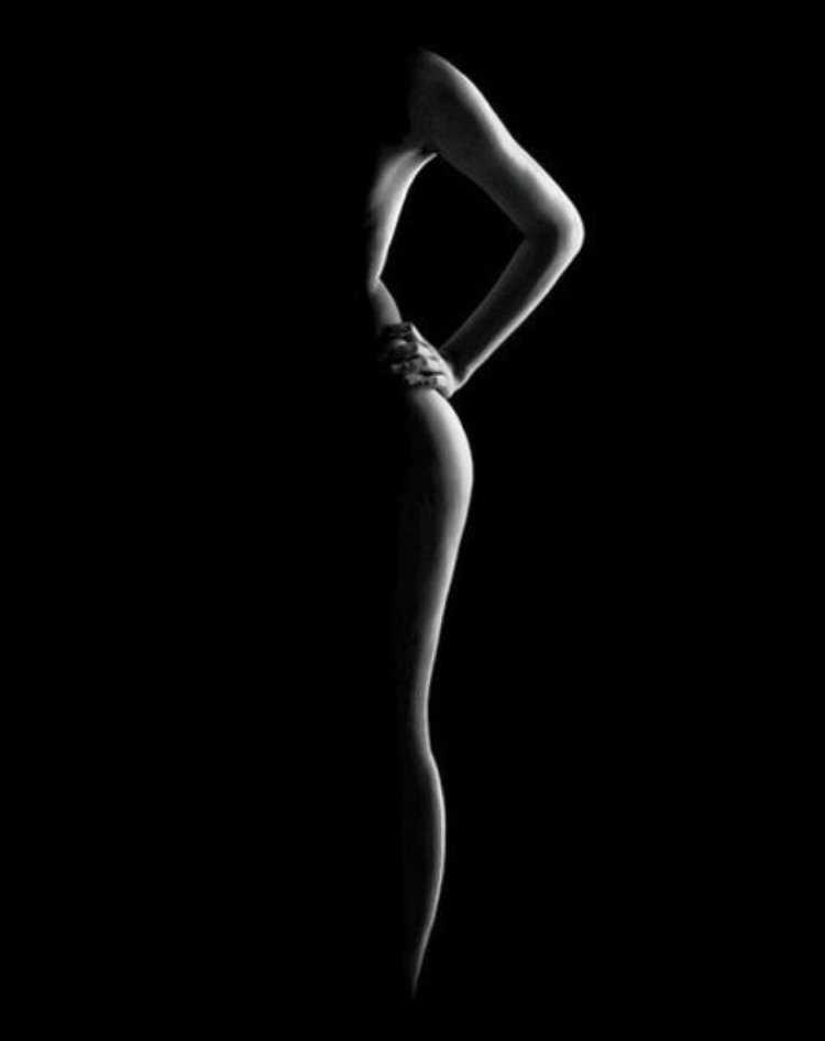 Красивый женский силуэт