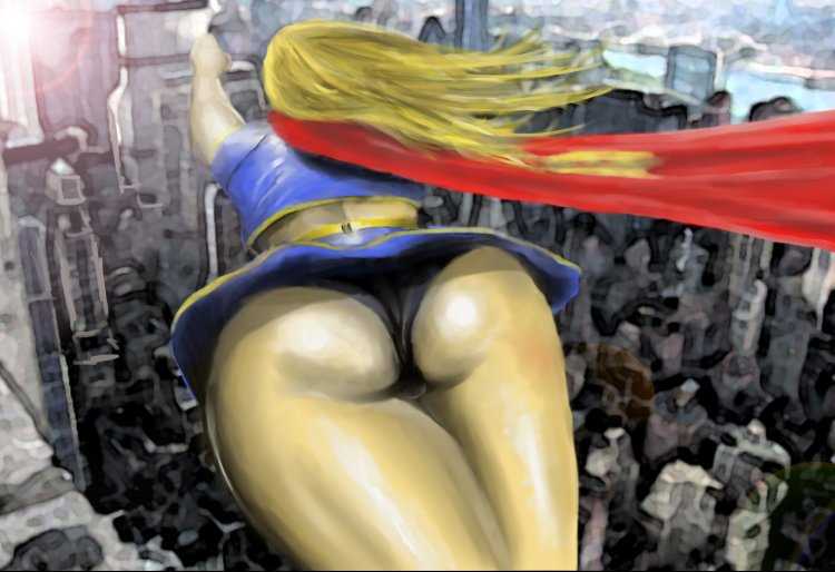 Попки девушек из Марвел