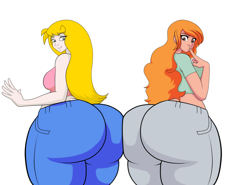 Большие жопки мультяшные