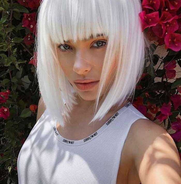 Блондинки с челкой на фото