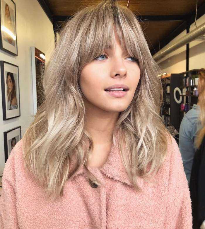 Блондинки с челкой на фото